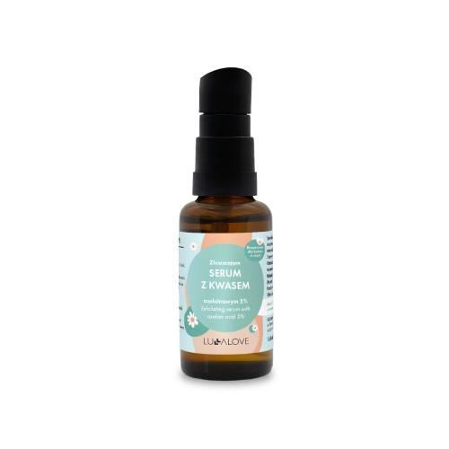 Zdjęcie produktu - LULLALOVE Złuszczające serum do twarzy z kwasem azelainowym 5%, 30ml