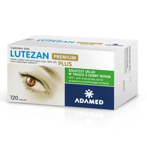Zdjęcie produktu - Lutezan Premium Plus, 120 kaps. - suplement diety z luteiną i zeaksantyną
