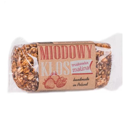 Zdjęcie produktu - ŁYSOŃ baton Miodowy Kłos truskawka malina, 80 g