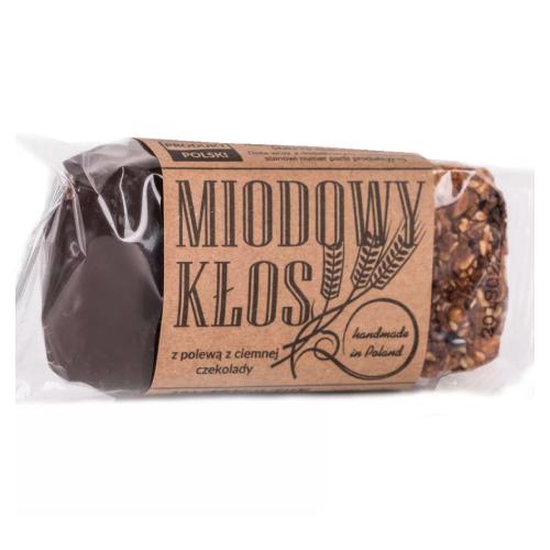 Zdjęcie produktu - ŁYSOŃ baton Miodowy Kłos z ciemną czekoladą, 80g