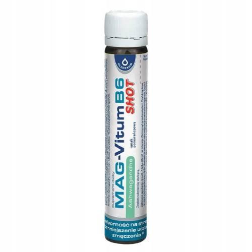 Zdjęcie produktu - Mag-Vitum B6 Ashwagandha SHOT, 25ml