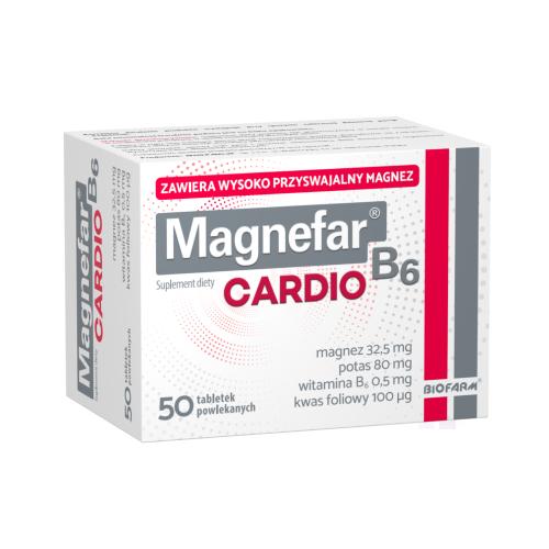 Magnefar B6 Cardio, 50 tabletek