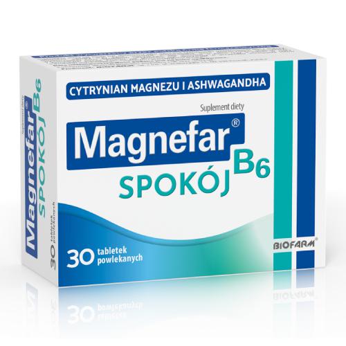 MAGNEFAR B6 Spok&oacute;j, 30 tabletek powlekanych