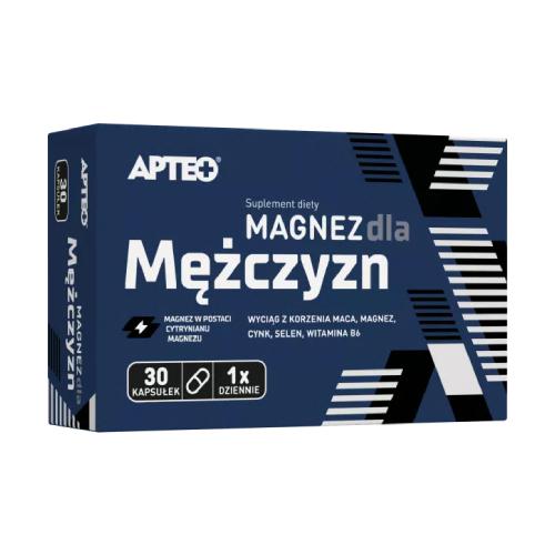 Zdjęcie produktu - Magnez dla mężczyzn APTEO, 30 kapsułek