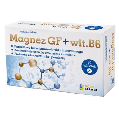 Zdjęcie produktu - Magnez GF + Witamina B6, 60 tabl.