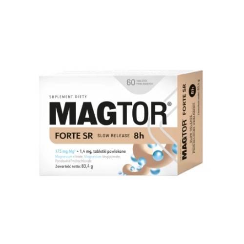 Zdjęcie produktu - Magtor Forte SR, 60 tabl. - suplement diety z magnezem i witaminą B6
