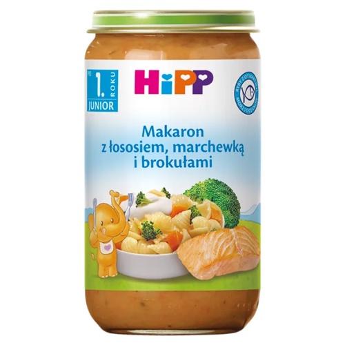 Zdjęcie produktu - HiPP Makaron z łososiem, marchewką i brokułami, 250 g