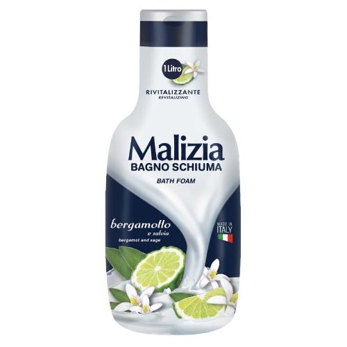 Zdjęcie produktu - Malizia Płyn do kąpieli Bergamotka i Szałwia, 1000ml