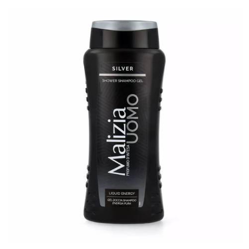 Zdjęcie produktu - Malizia Uomo Silver męski żel pod prysznic i szampon 2w1, 250 ml