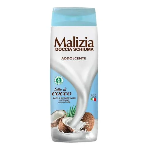 Zdjęcie produktu - Malizia Aksamitny żel pod prysznic Kokos, 300 ml
