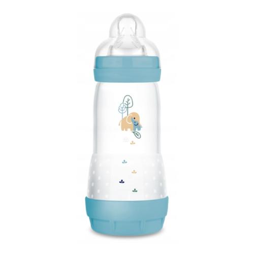 Zdjęcie produktu - MAM Perfect Start Butelka antykolkowa 4m+ 320ml niebieska