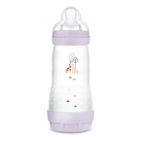 Zdjęcie produktu - MAM Perfect Start Butelka antykolkowa 4m+ 320ml fioletowa