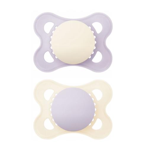Zdjęcie produktu - MAM Smoczek uspokajający silikonowy Original 2-6m Mat girl, 2sztuki