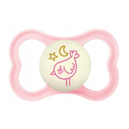 Zdjęcie produktu - MAM Smoczek silikonowy Supreme Night 6m+ Planet Love girl