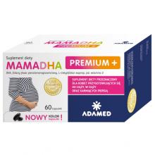 MamaDHA Premium+, 60 kaps. - suplement diety dla kobiet planujących ciążę, w ciąży i karmiących piersią
