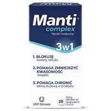 Zdjęcie produktu - Manti Complex 3w1, 20 tabletek do rozgryzania i żucia
