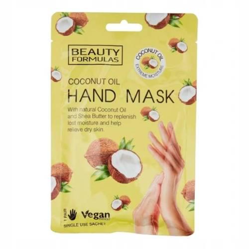 Zdjęcie produktu - BEAUTY FORMULAS Maska na dłonie z olejem kokosowym, 1 para