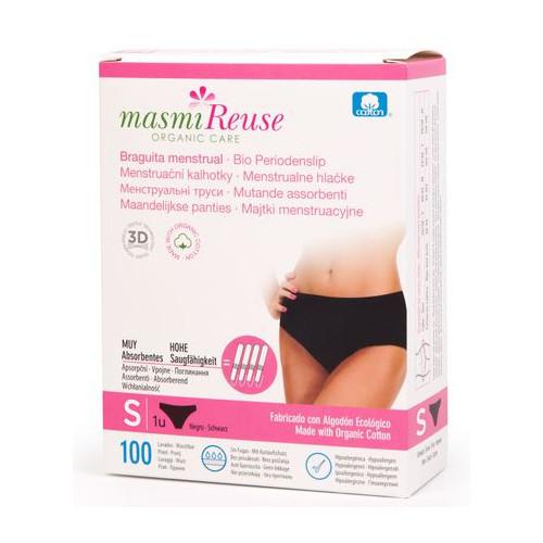 Zdjęcie produktu - MASMI Majtki menstruacyjne z bawełny organicznej rozmiar S, 1szt.