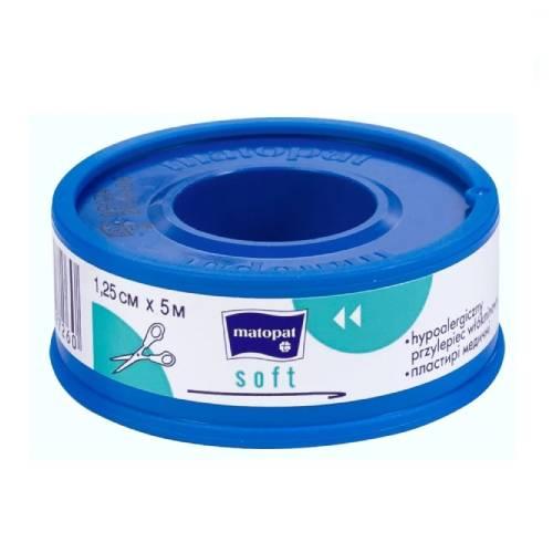 Zdjęcie produktu - MATOPAT SOFT przylepiec wł&oacute;kninowy hypoalergiczny 1,25cm x 5m