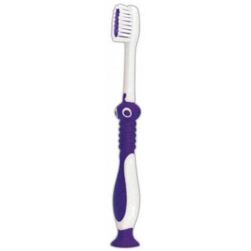 Zdjęcie produktu - Mattes Szczoteczka do zęb&oacute;w dla dzieci Dino Smile M66 Soft 3+ biało- fioletowa