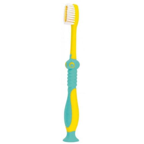 Zdjęcie produktu - Mattes Szczoteczka do zęb&oacute;w dla dzieci Dino Smile M66 Soft 3+ zielono- ż&oacute;łta