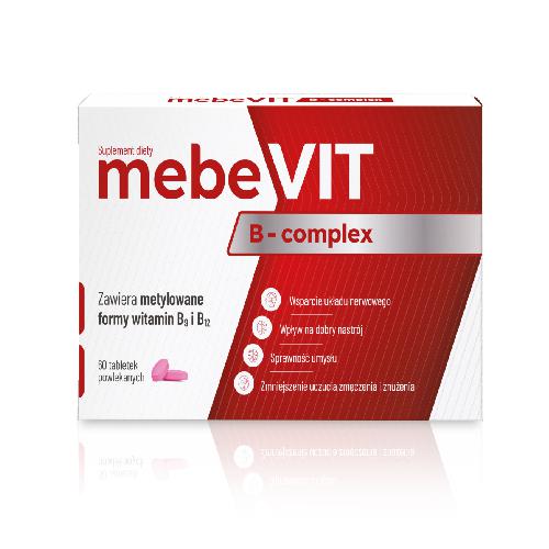 Zdjęcie produktu - mebeVIT B - complex, 60 tabl.powl.