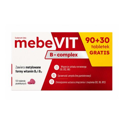 Zdjęcie produktu - MebeVit B-Complex, 120 tabl.