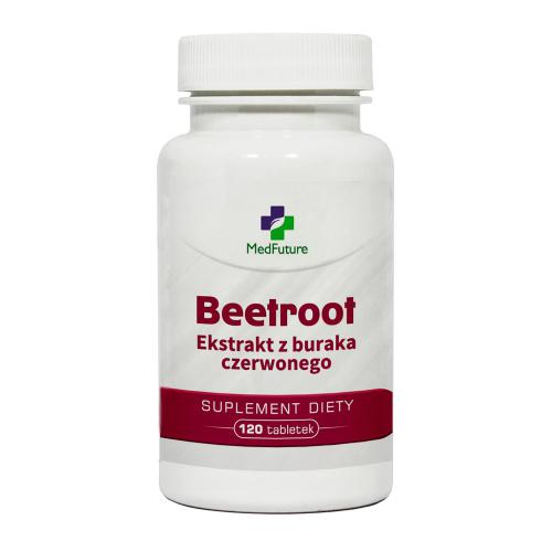 Zdjęcie produktu - MedFuture Beetroot Ekstrakt z buraka czerwonego, 120tabl.