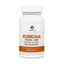 Zdjęcie produktu - MedFuture Kurkuma Extra Strong + Piperyna + Imbir, 60kaps.