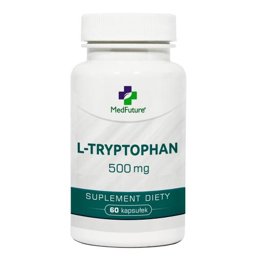 Zdjęcie produktu - MedFuture L-tryptophan 500mg, 60kaps.