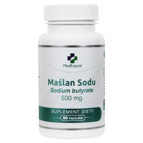 Zdjęcie produktu - MedFuture Maślan Sodu 500mg, 60 kapsułek