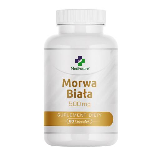 Zdjęcie produktu - MedFuture Morwa biała 500mg, 60 kaps.