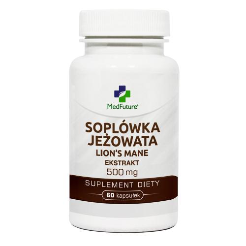 Zdjęcie produktu - MedFuture Sopl&oacute;wka Jeżowata Ekstrakt 500mg, 60kaps.