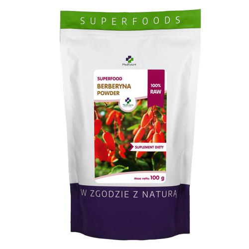 Zdjęcie produktu - MedFuture Super Food Berberyna Powder proszek, 100g