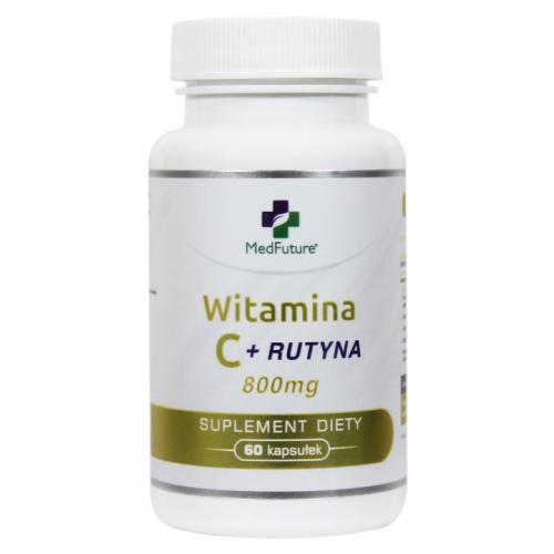 Zdjęcie produktu - MedFuture Witamina C + Rutyna 800mg, 60 kapsułek 