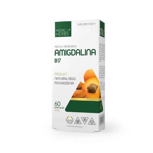 Zdjęcie produktu - Medica Herbs Amigdalina B17, 60 kaps.