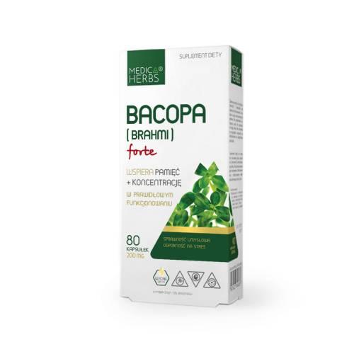 Zdjęcie produktu - Medica Herbs Bacopa (Brahmi) Forte, 80 kaps.