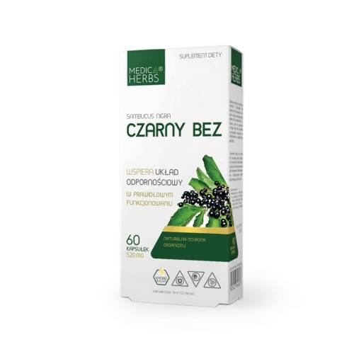 Zdjęcie produktu - Medica Herbs Czarny Bez, 60 kaps.