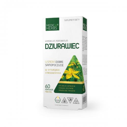 Zdjęcie produktu - Medica Herbs Dziurawiec, 60 kaps.