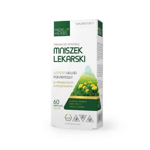 Zdjęcie produktu - Medica Herbs Mniszek Lekarski 625 mg, 60 kaps.