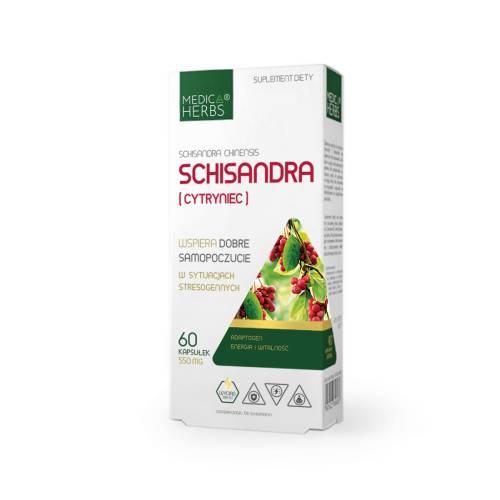 Zdjęcie produktu - Medica Herbs Schisandra (Cytryniec), 60 kaps.