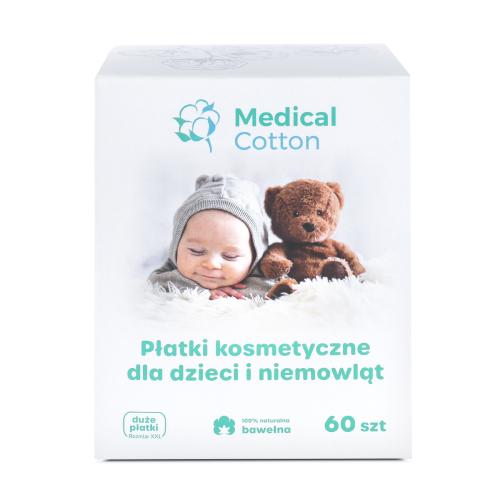 Zdjęcie produktu - Płatki kosmetyczne dla dzieci i niemowląt, 60szt.