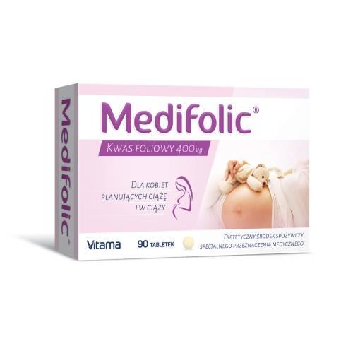 Zdjęcie produktu - Medifolic Kwas Foliowy 400 mcg, 90 tabl.