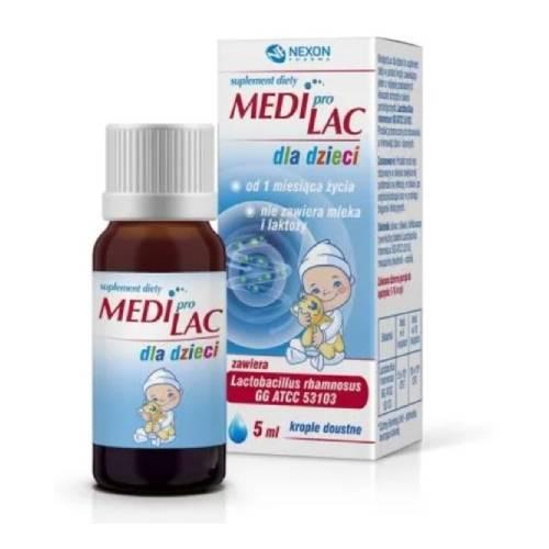 Zdjęcie produktu - MEDIPROLAC dla dzieci Krople, 5ml