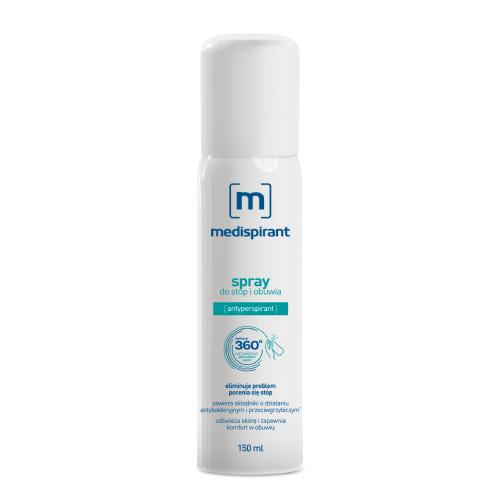 MEDISPIRANT Spray do st&oacute;p i obuwia przeciw poceniu, 150 ml