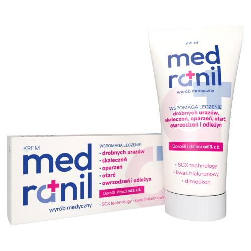 Zdjęcie produktu - Medranil Krem na rany, oparzenia i drobne urazy z dimetikonem, 50 ml