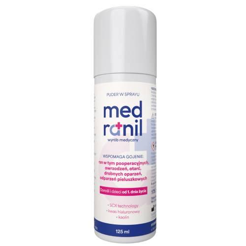 Zdjęcie produktu - Medranil Puder w spray'u wspomagający gojenie ran, 125 ml