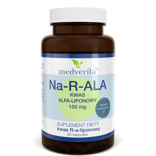 Zdjęcie produktu - Medverita Na-R-ALA Kwas Alfa-liponowy 150mg, 60 kaps.