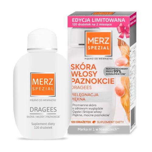 Zdjęcie produktu - Merz Spezial Dragees Sk&oacute;ra Włosy Paznokcie, 120 drażetek