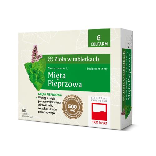 Zdjęcie produktu - Mięta pieprzowa, 60tabl.